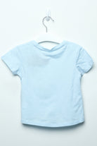 جينجرسنابس تي شيرت بناتي بطبعة لامعة مسحوق أزرق