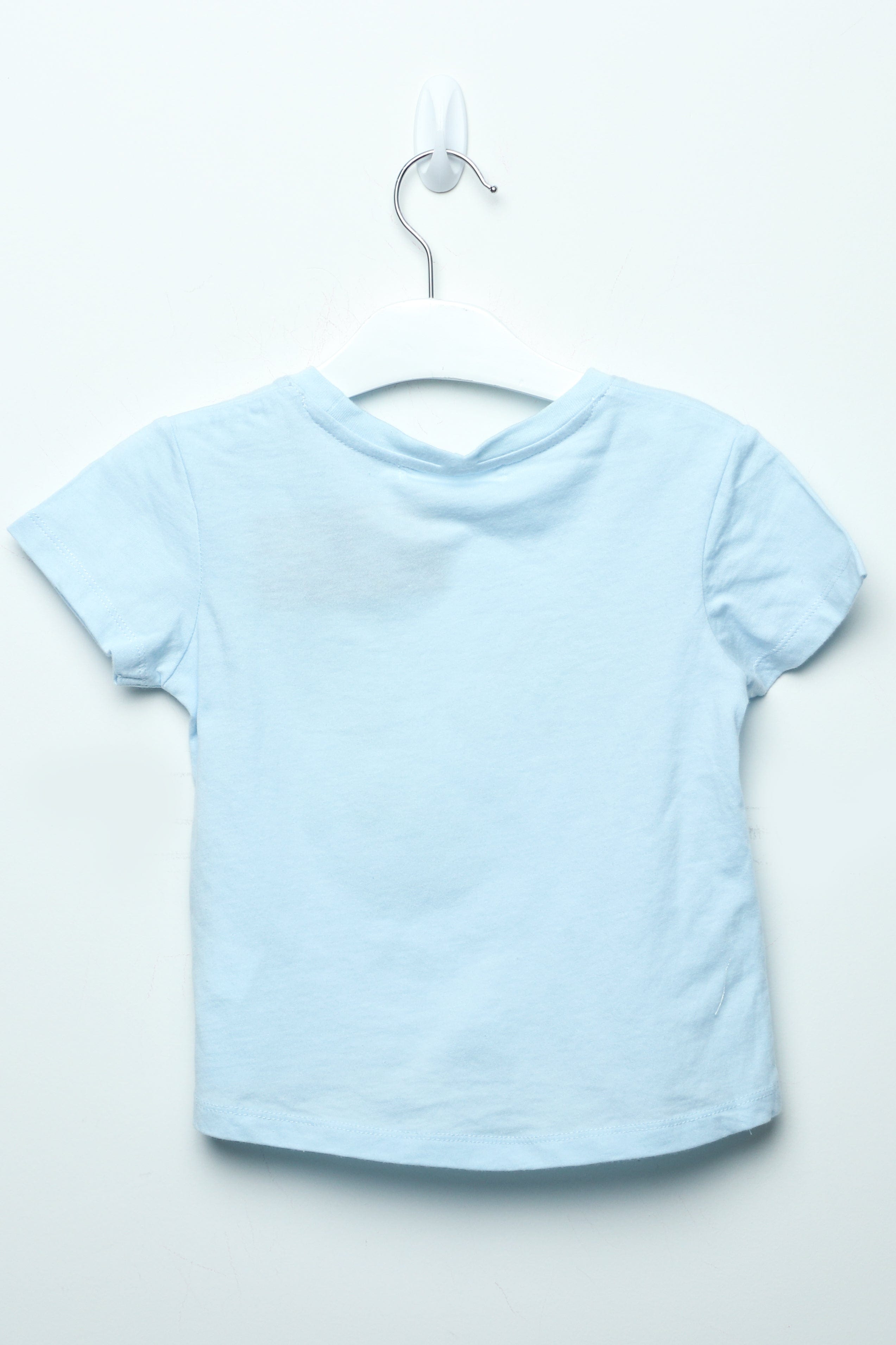 جينجرسنابس تي شيرت بناتي بطبعة لامعة مسحوق أزرق