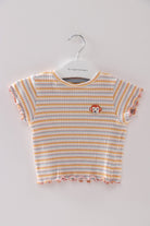 جينجرسنابس تيشيرت مخططة بالعرض كم قصير متعدد الألوان