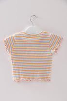 جينجرسنابس تيشيرت مخططة بالعرض كم قصير متعدد الألوان