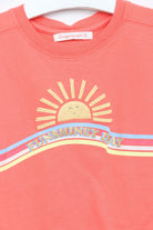 جينجرسنابس تيشيرت كم قصير بناتي أحمر بنفسجي