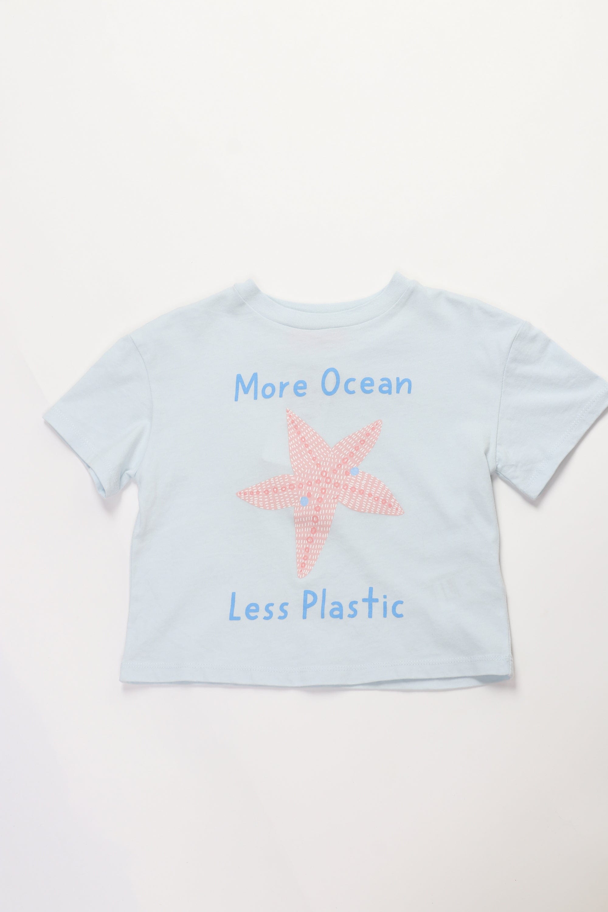 جينجرسنابس تيشيرت بنات بطبعة نجم البحر أزرق