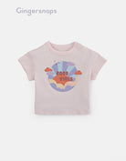 جينجرسنابس تي شيرت بناتي بطبعة شمس وردي