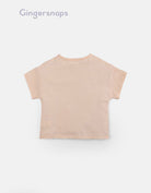 جينجرسنابس تي شيرت بنات بطبعة أيس كريم أحمر بنفسجي