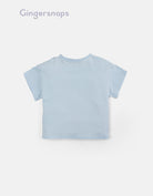 جينجرسنابس تي شيرت بنات بطبعة حلزون أزرق