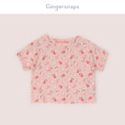 جينجرسنابس تي شيرت بناتي بنمط كمثرى متعدد الألوان