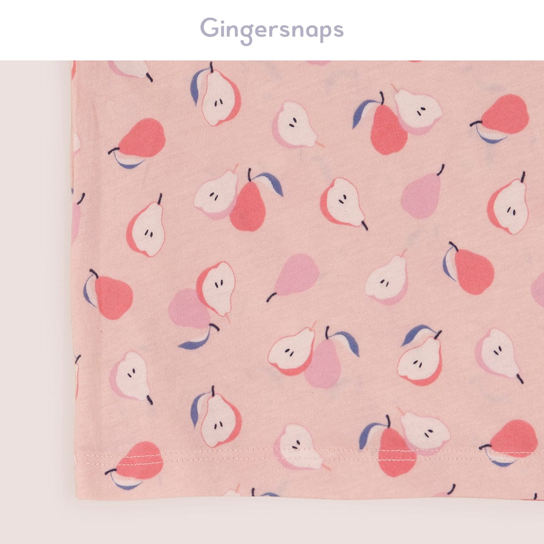 جينجرسنابس تي شيرت بناتي بنمط كمثرى متعدد الألوان