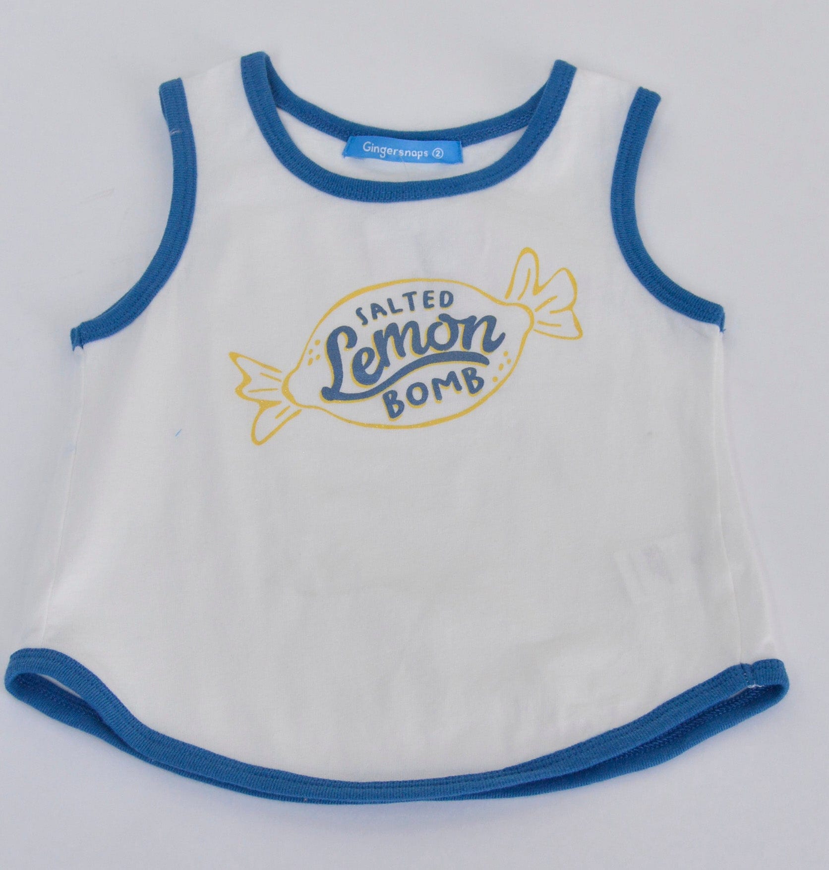 جينجرسنابس بلوزة كت مع طبعة على الصدر بناتي أوف وايت