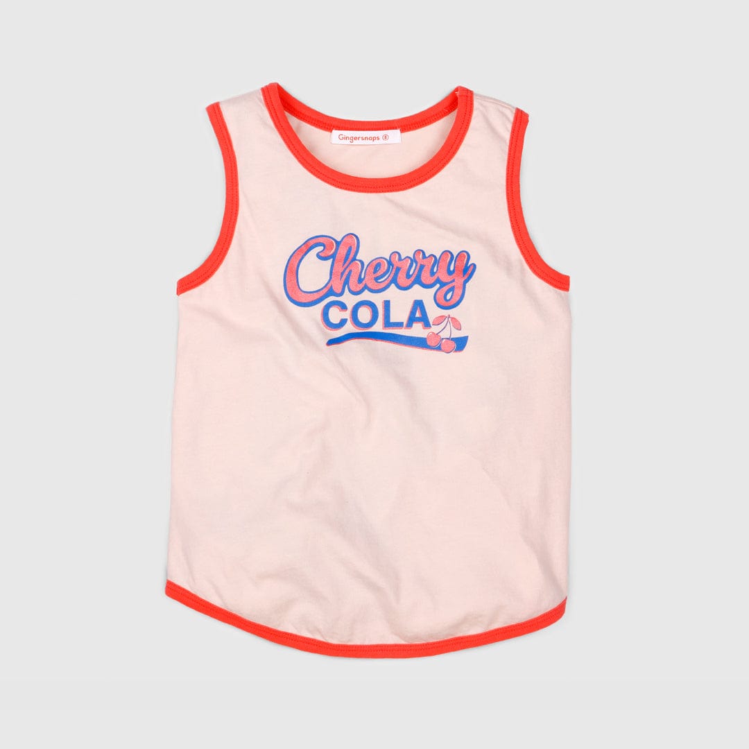 جينجرسنابس بلوزة كت مع طبعة على الصدر بناتي وردي فاتح