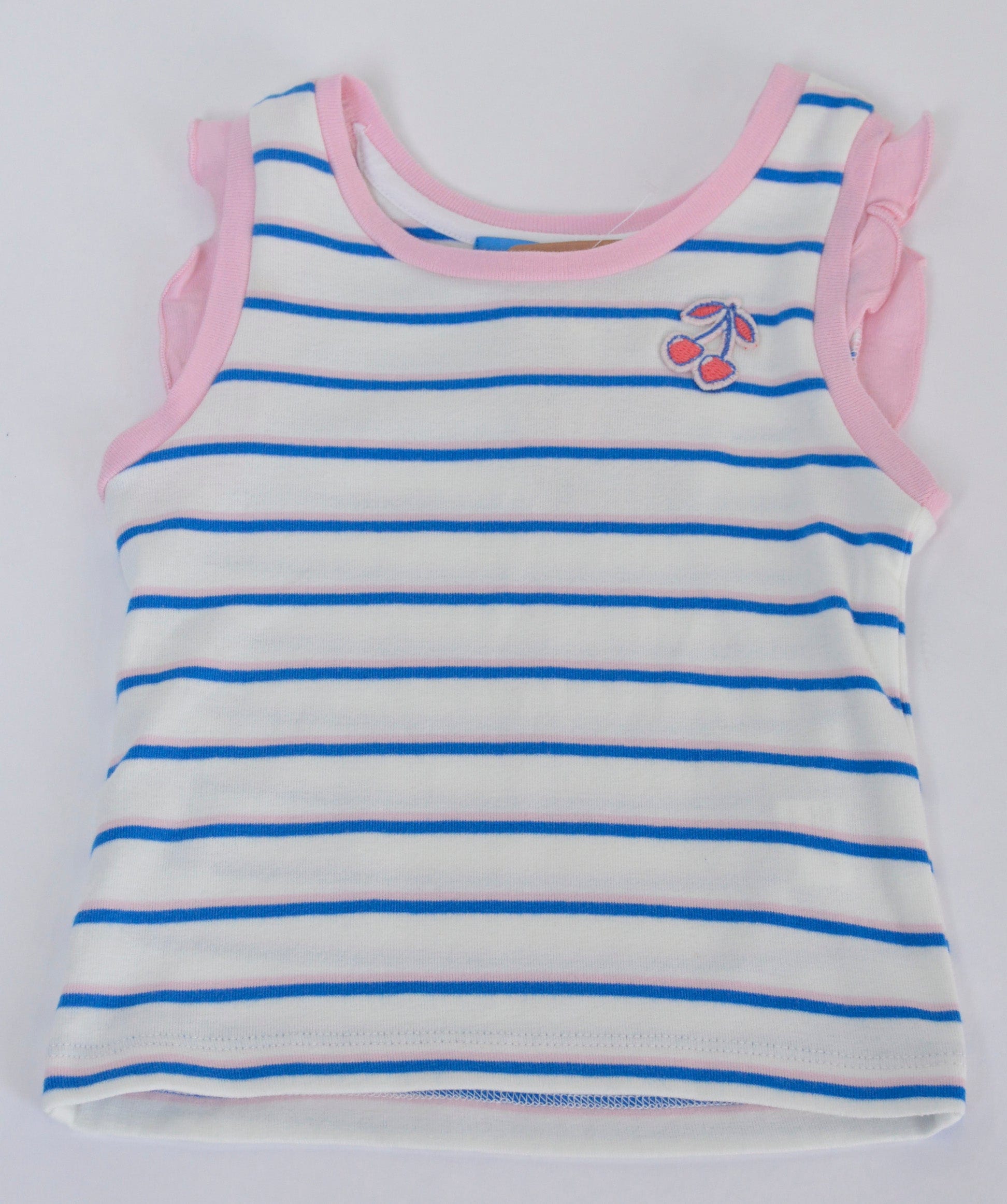 جينجرسنابس بلوزة كت مخططة بالعرض بناتي متعدد الألوان