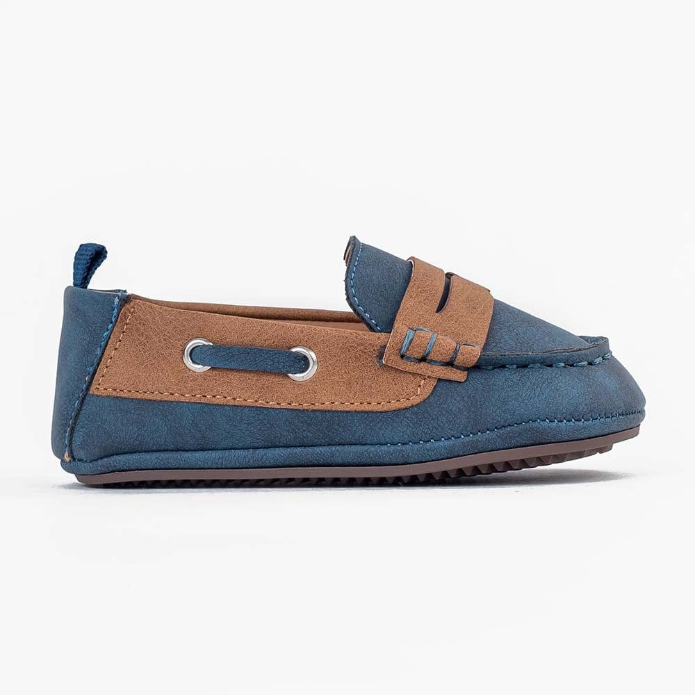 جينجرسنابس حذاء ولادي رضع ملون أزرق داكن/بني