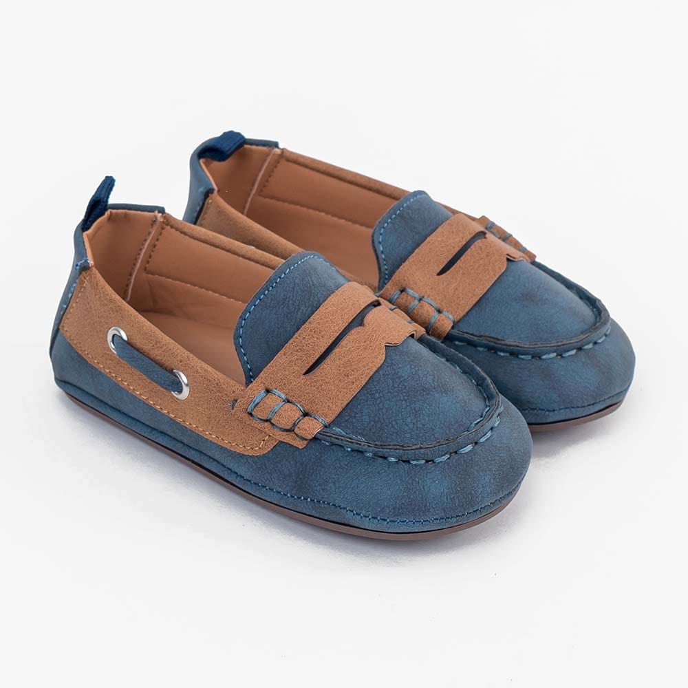 جينجرسنابس حذاء ولادي رضع ملون أزرق داكن/بني