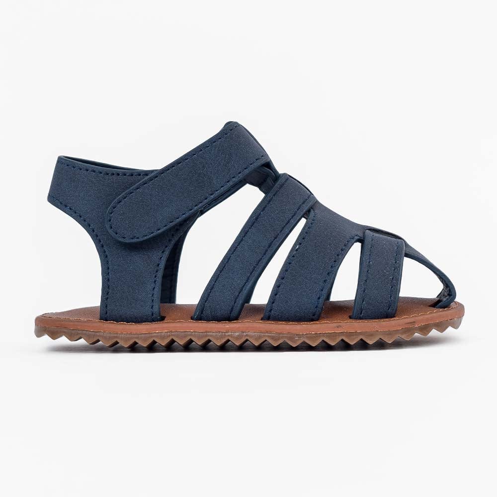 جينجرسنابس حذاء ولادي رضع مفتوح سادة أزرق غامق