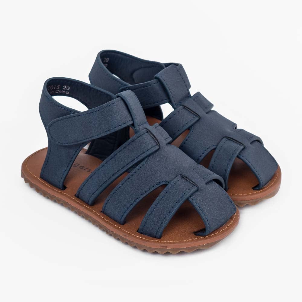 جينجرسنابس حذاء ولادي رضع مفتوح سادة أزرق غامق