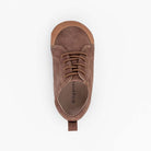 جينجرسنابس حذاء ولادي رضع برباط سادة بني غامق