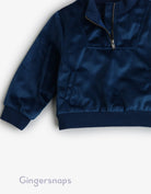 جينجرسنابس سويت شيرت رضع أولادي كم طويل وسحاب أزرق