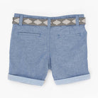 جينجرسنابس شورت قصير بثنية ولادي رضع أزرق غامق