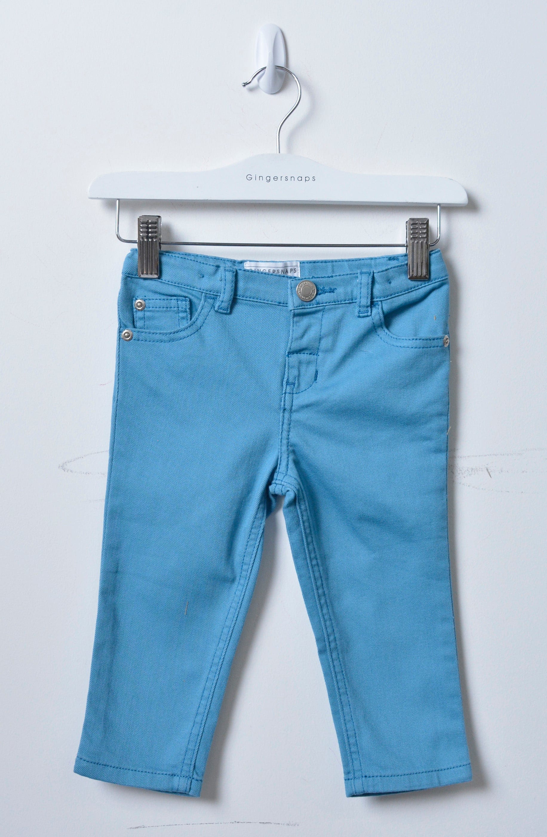 جينجرسنابس بنطلون ولادي رضع جينز سادة رمادي هادئ