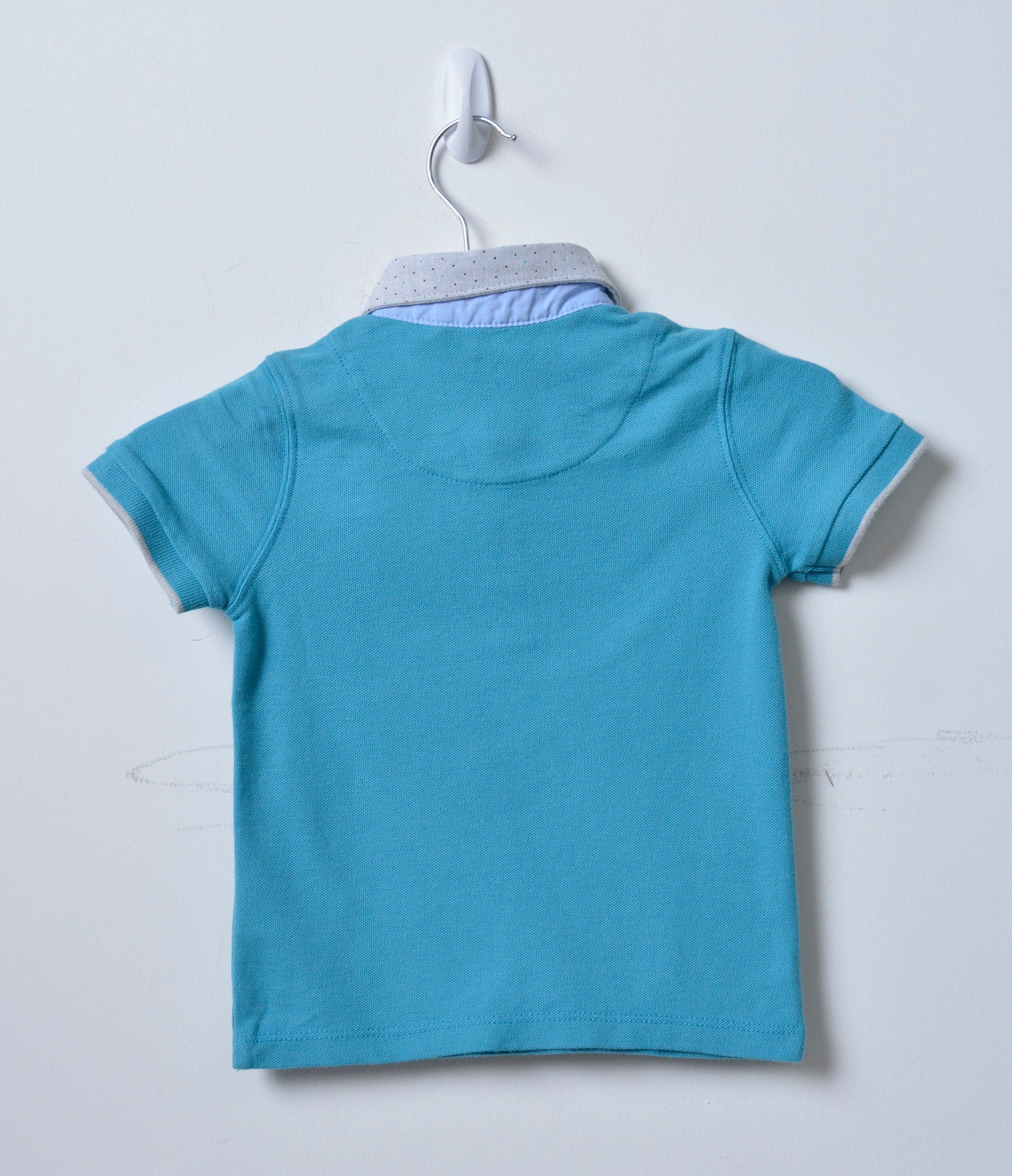 جينجرسنابس تي شيرت أولادي بولو بجيب أمامي لانترن بلو