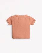 جينجرسنابس تيشيرت بولو أولادي نص كم بنص رقبة أحمر بنفسجي