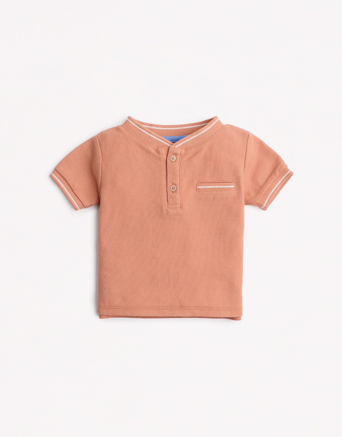 جينجرسنابس تيشيرت بولو أولادي نص كم بنص رقبة أحمر بنفسجي