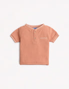 جينجرسنابس تيشيرت بولو أولادي نص كم بنص رقبة أحمر بنفسجي