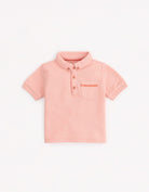 جينجرسنابس تيشيرت بياقه بولو أولادي مزين بتطريز علي الجيب أحمر بنفسجي