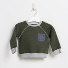 جينجرسنابس بلوفر ولادي مضلع سادة كم طويل أخضر