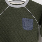 جينجرسنابس بلوفر ولادي مضلع سادة كم طويل أخضر