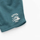 جينجرسنابس شورت قطن برباط ولادي رضع أخضر/رمادي