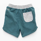 جينجرسنابس شورت قطن برباط ولادي رضع أخضر/رمادي