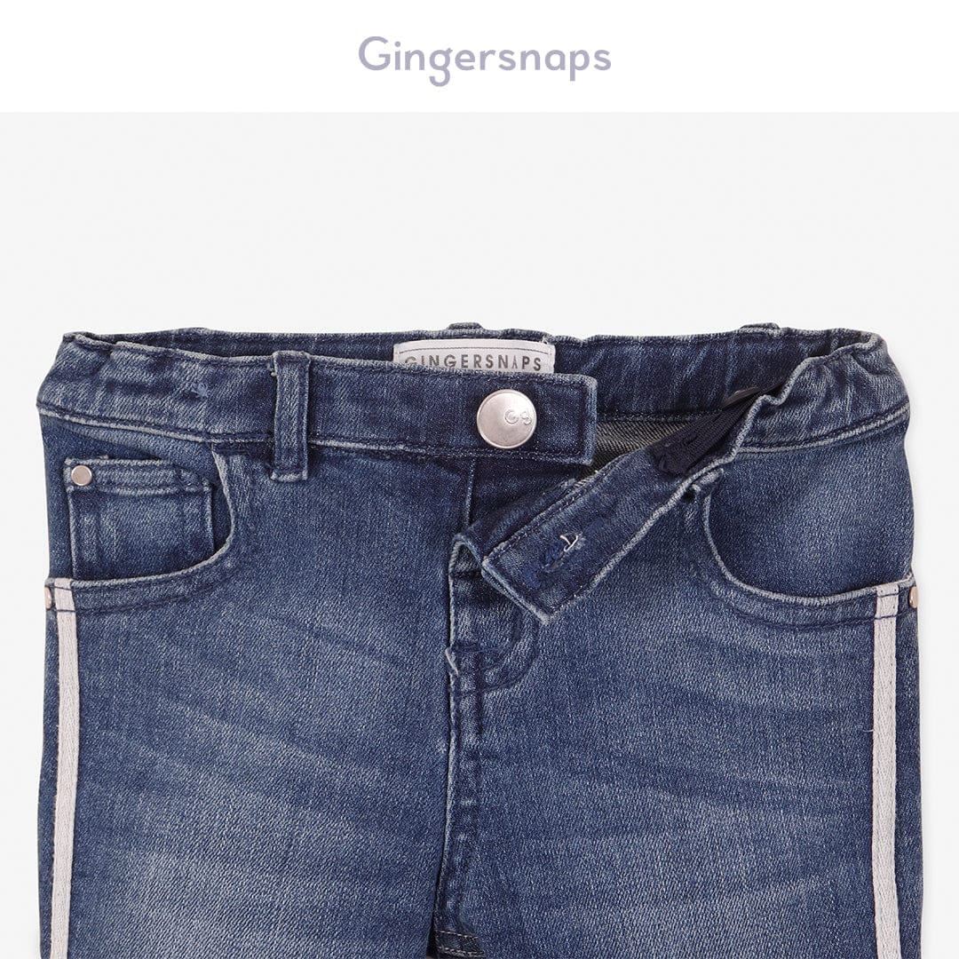 جينجرسنابس شورت جينز اطفال أولادي رضع قصير أزرق/سط