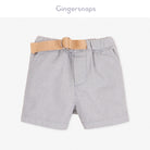 جينجرسنابس شورت أولادي خروج مخطط ملحق بحزام أزرق/أبيض