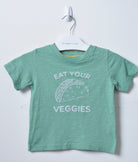 جينجرسنابس تي شيرت ولادي للرضع بياقة دائرية بطبعة مأكولات بالون أخضر