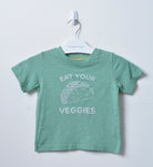 جينجرسنابس تي شيرت ولادي للرضع بياقة دائرية بطبعة مأكولات بالون أخضر