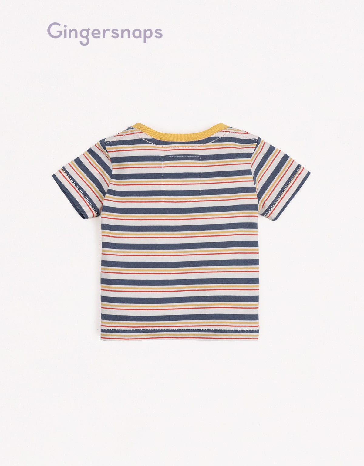 جينجرسنابس تي شيرت ولادي للرضع بنمط مقلم متعدد الألوان