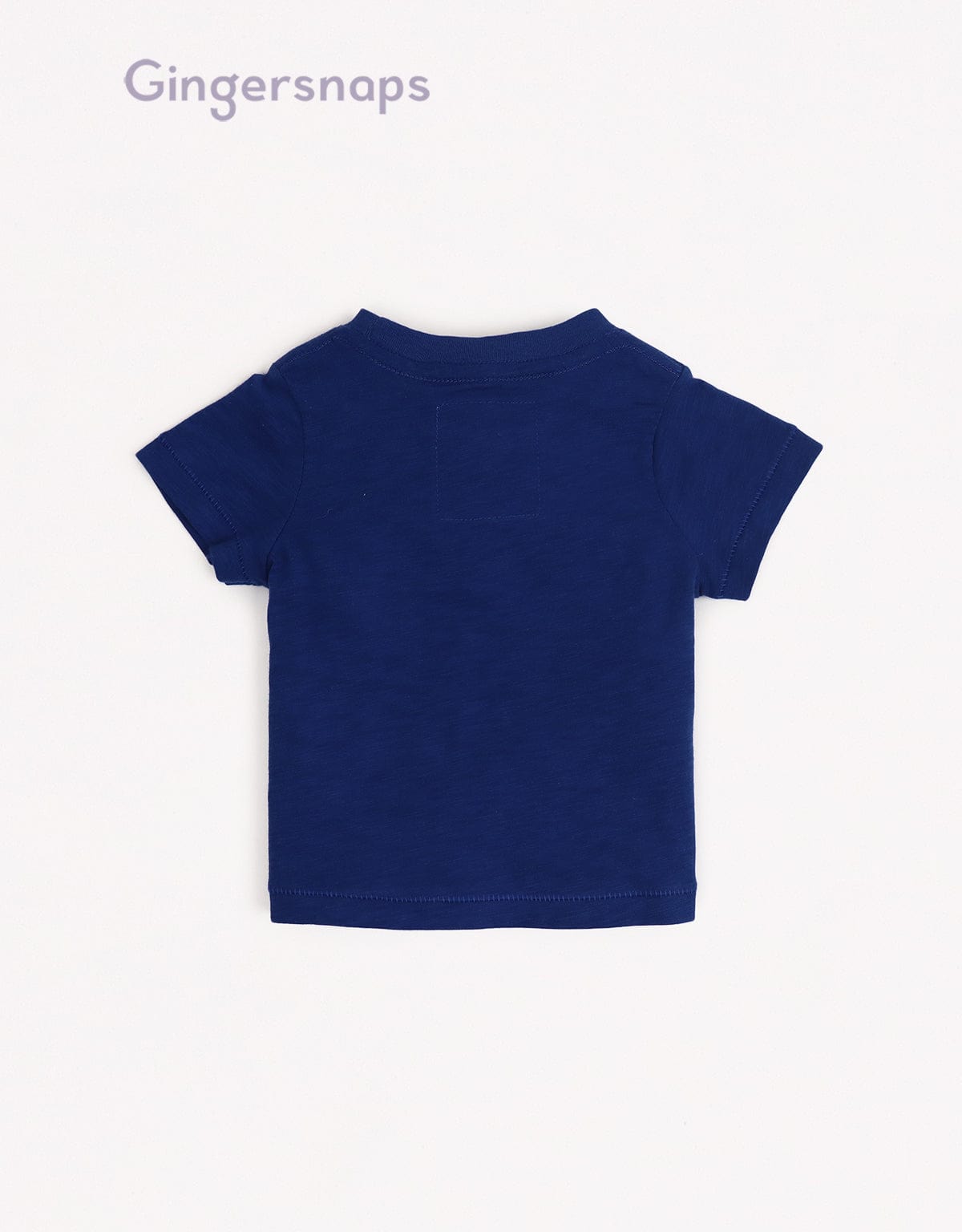 جينجرسنابس تي شيرت بيبي أولاد صيفي بطبعة أمامية أزرق
