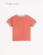 جينجرسنابس تي شيرت بيبي أولاد بطبعة بيتزا أحمر