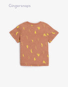 جينجرسنابس تي شيرت بيبي أولاد بنمط موز البيج