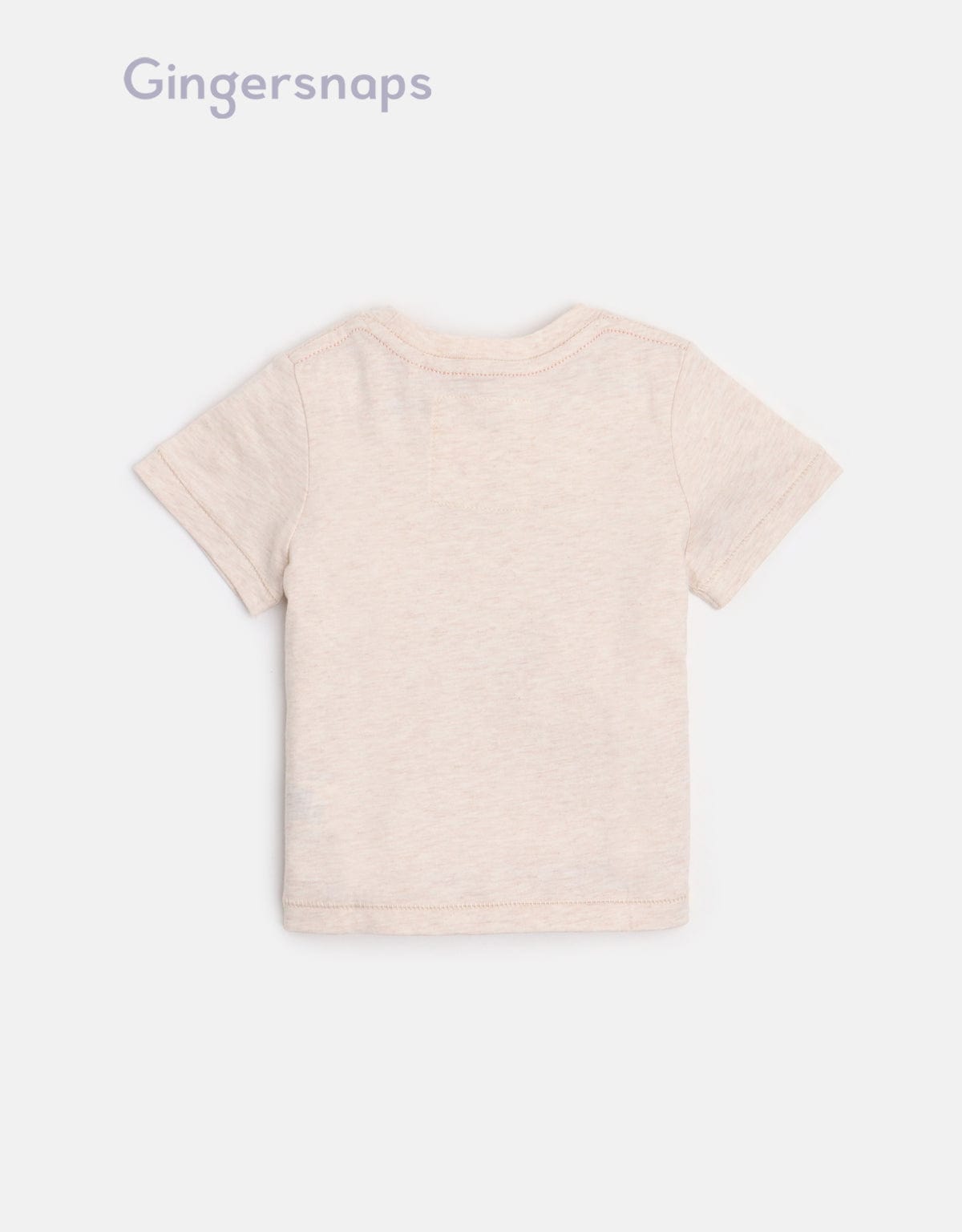 جينجرسنابس تي شيرت بيبي أولاد بطبعة منظر طبيعي البيج