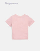 جينجرسنابس تي شيرت بيبي أولاد بطبعة نخل وماء وردي