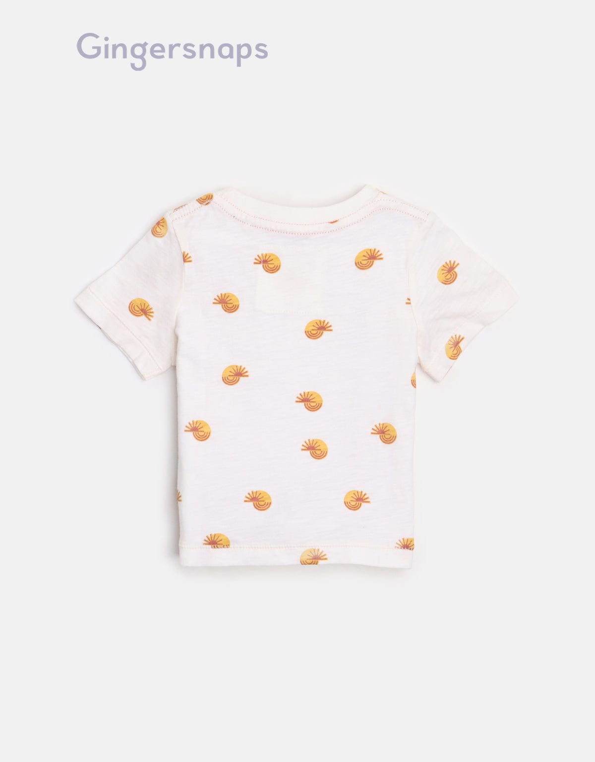 جينجرسنابس تي شيرت بيبي أولاد بطبعة حلزون أبيض