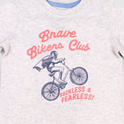 جينجرسنابس تي شيرت رضع ولادي بطبعة دراجة من الأمام رمادي