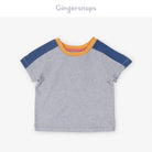 جينجرسنابس تي شيرت ولادي للرضع سادة بألوان متعددة أزرق