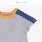 جينجرسنابس تي شيرت ولادي للرضع سادة بألوان متعددة أزرق