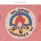 جينجرسنابس تي شيرت ولادي للرضع مطبوعة بياقة دائرية أحمر