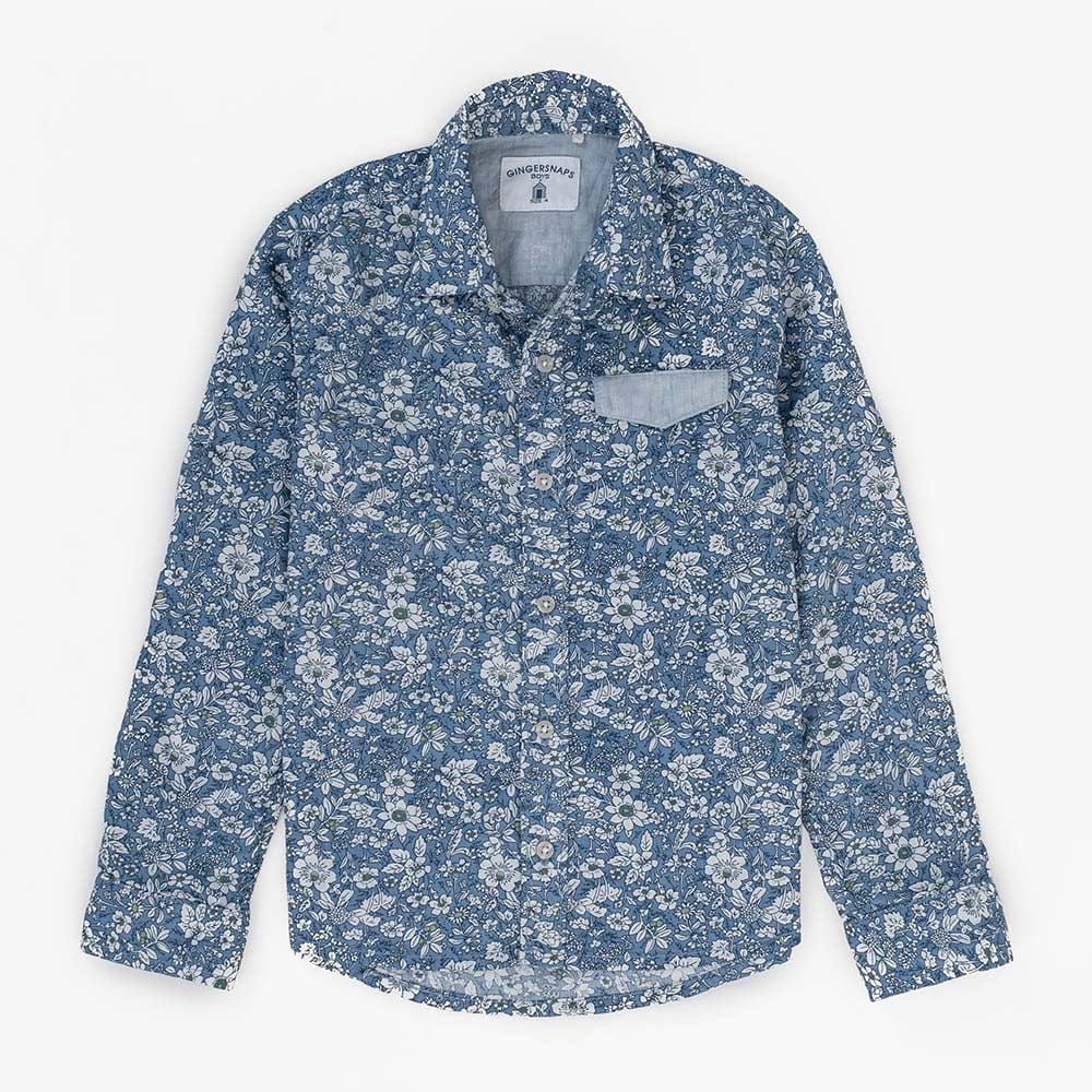 جينجرسنابس قميص رضع ولادي مشجر بأكمام طويلة متعدد الألوان