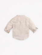 جينجرسنابس قميص سادة بأزرار أمامية كم طويل رضع أولادي بيج