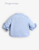 جينجرسنابس قميص سادة كم طويل رضع أولادي أزرق