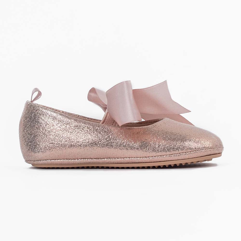 جينجرسنابس حذاء بناتي رضع بفيونكة وردي